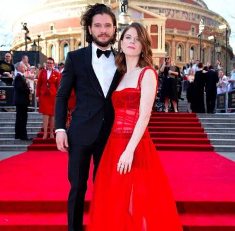 John Harington’s brother, Kit Harington with his wife, Rose Leslie.